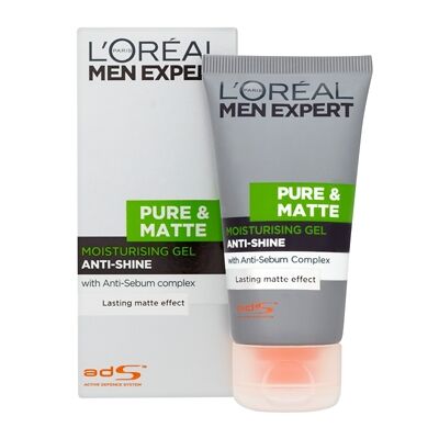 L'Oréal Paris - L'Oréal Paris Men Expert Pure and Matte Anti-Shine Moisturising Gel