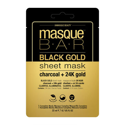 masqueBAR - Black Gold Sheet Mask