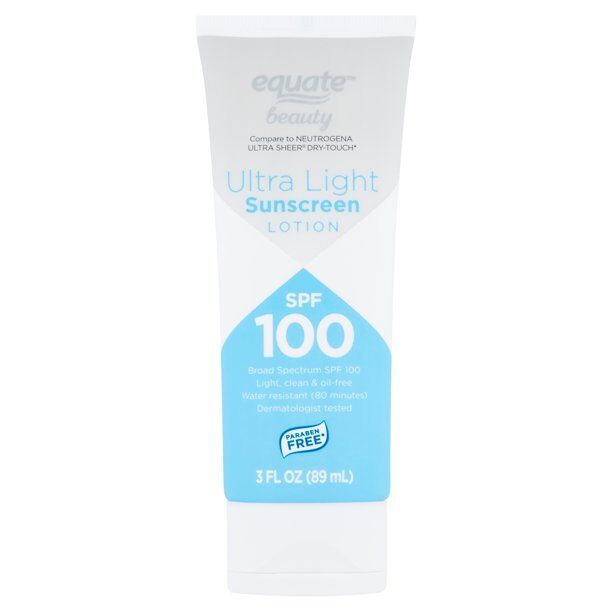 equate beauty sheer sunscreen lotion