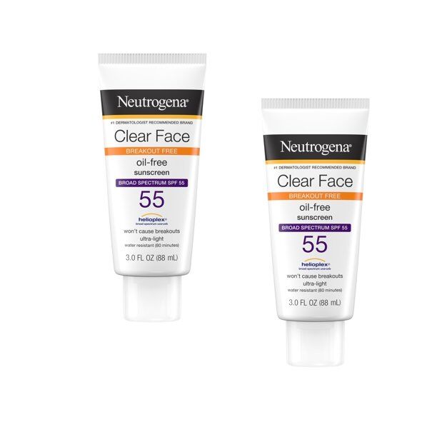 Neutrogena - Clear Face Sunscreen Lotion, SPF 55 Oil-Free
