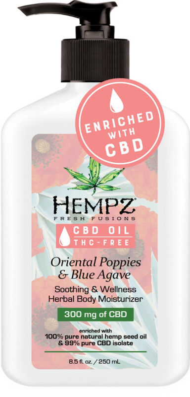 Hempz - Fresh Fusions Oriental Poppies & Blue Agave CBD Herbal Body Moisturizer