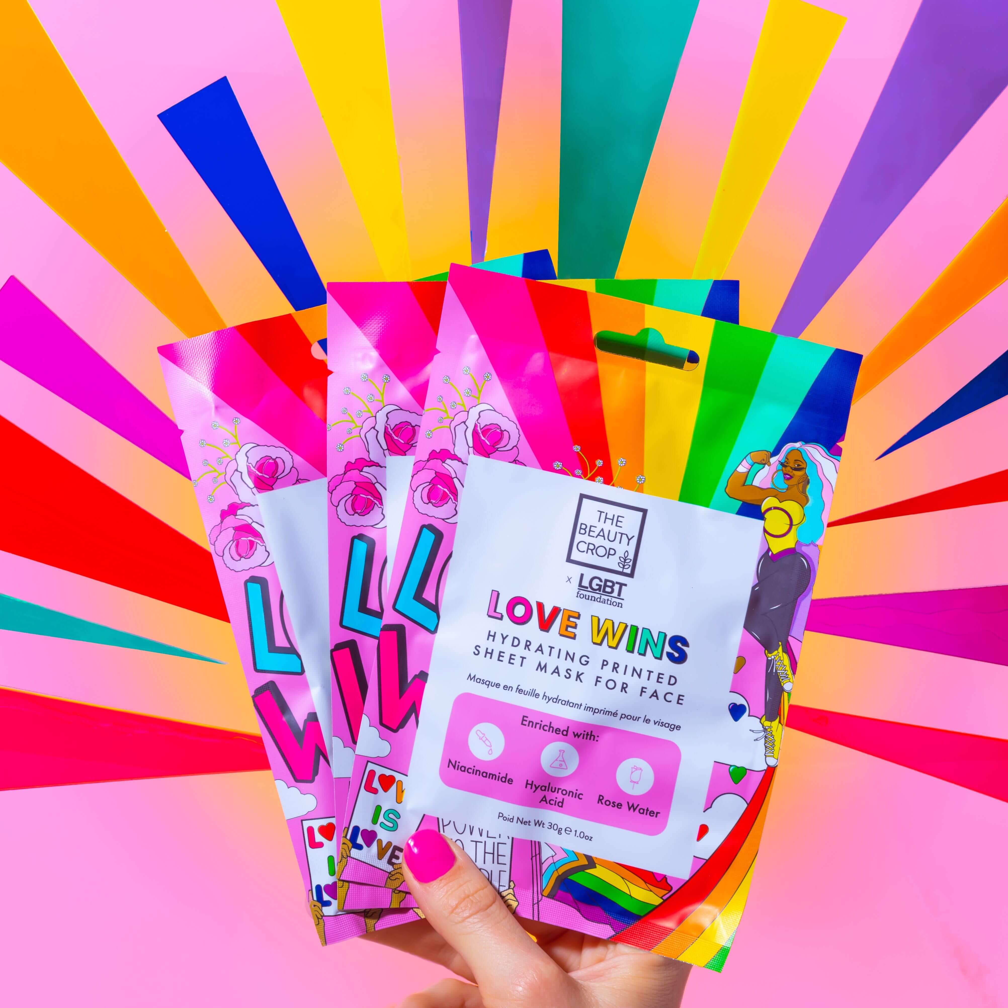 The Beauty Crop - “Love Wins” Hydrating Sheet Mask Single Pouch