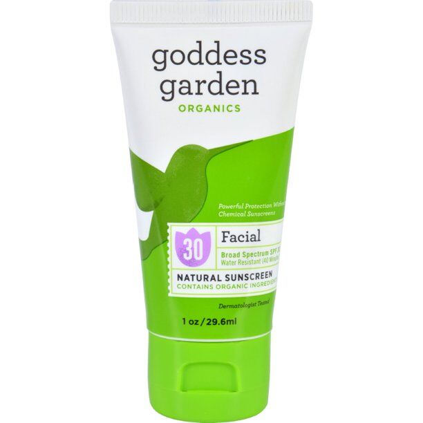 Goddess Garden - Sunscreen - Counter Display - Organic - Facial - SPF 30 - Tube