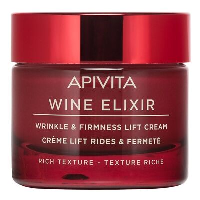 APIVITA - WINE ELIXIR Wrinkle and Firmness Lift Cream Rich Texture