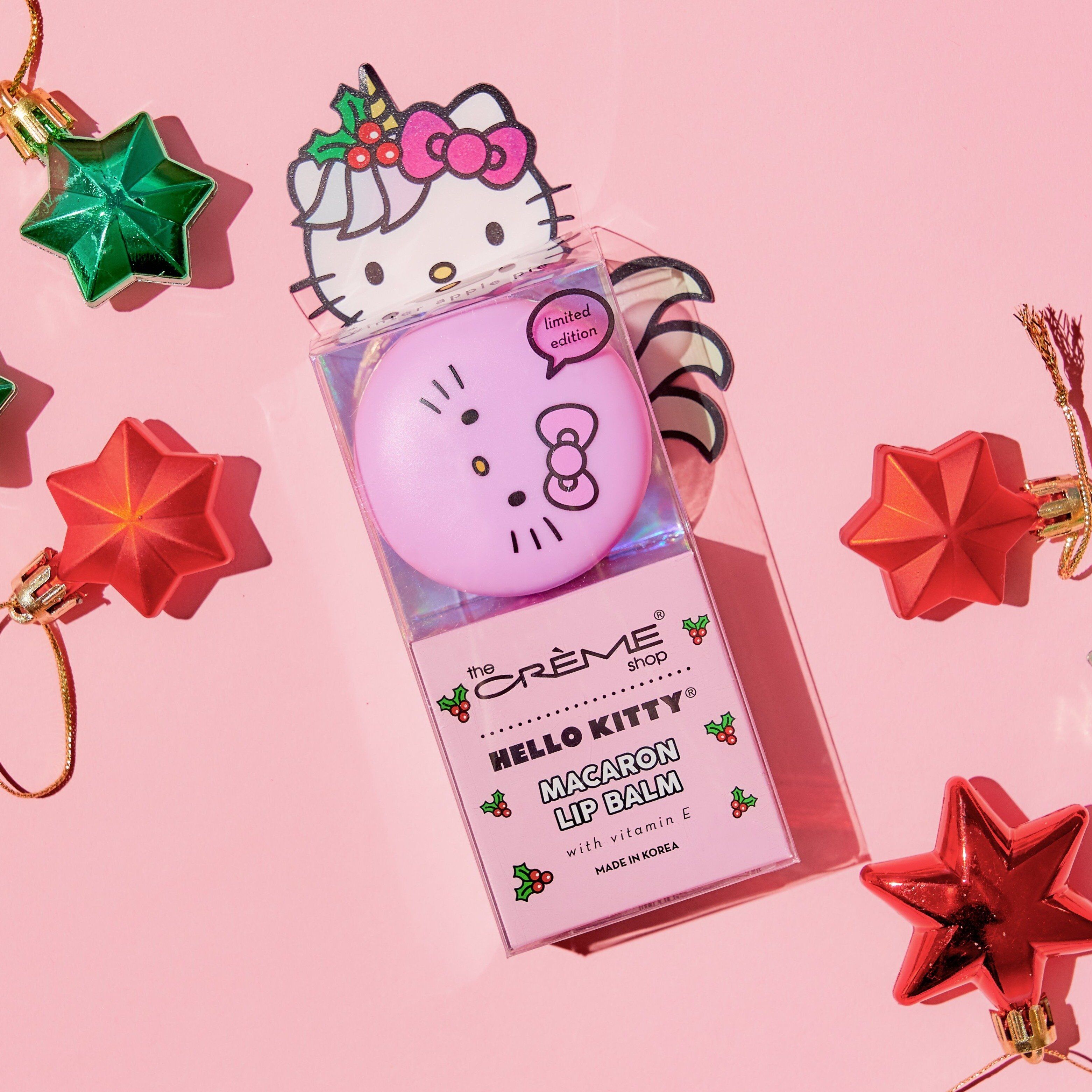 The Crème Shop x Sanrio - Hello Kitty Unicorn Holiday Macaron Lip Balm - Winter Apple Pie