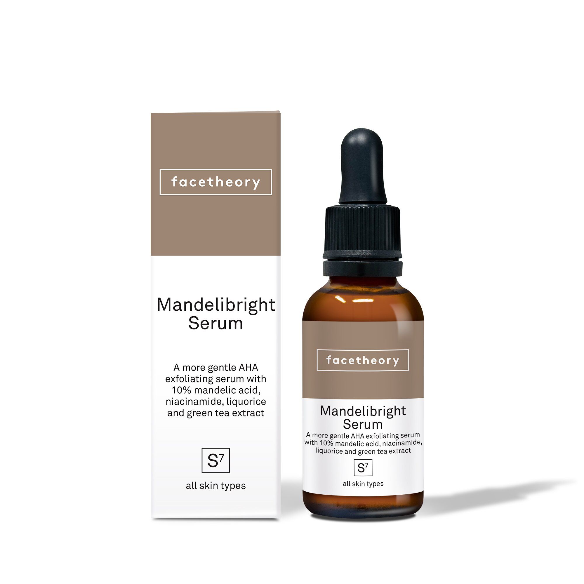 Facetheory - Mandelibright Serum S7 with 10% Mandelic Acid, 2% Niacinamide, Chamomile, Liquorice and Green Tea