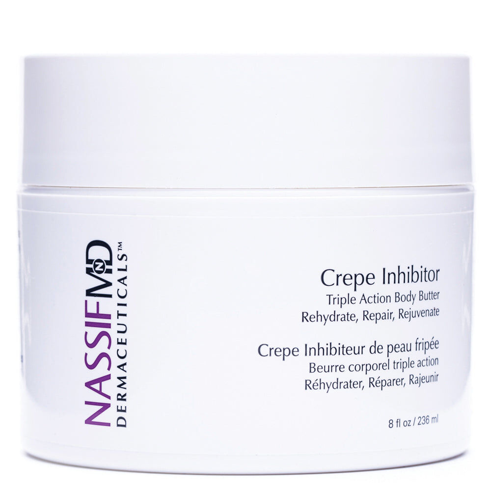NassifMD Dermaceuticals - Crepe Inhibitor Triple Action Body Butter - Rehydrate, Repair, Rejuvenate Dry, Dehydrated Skin