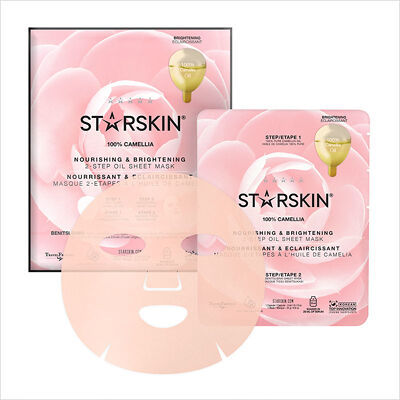 STARSKIN - reg; 100% Camellia 2-Step Oil Nourishing and Brightening Sheet Mask