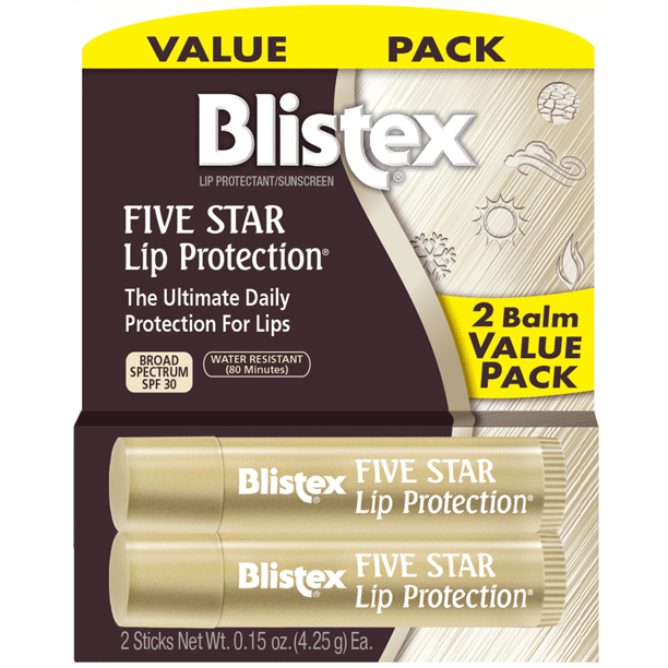 Blistex - Five Star Protection Lip Balm SPF 30, 2 Count