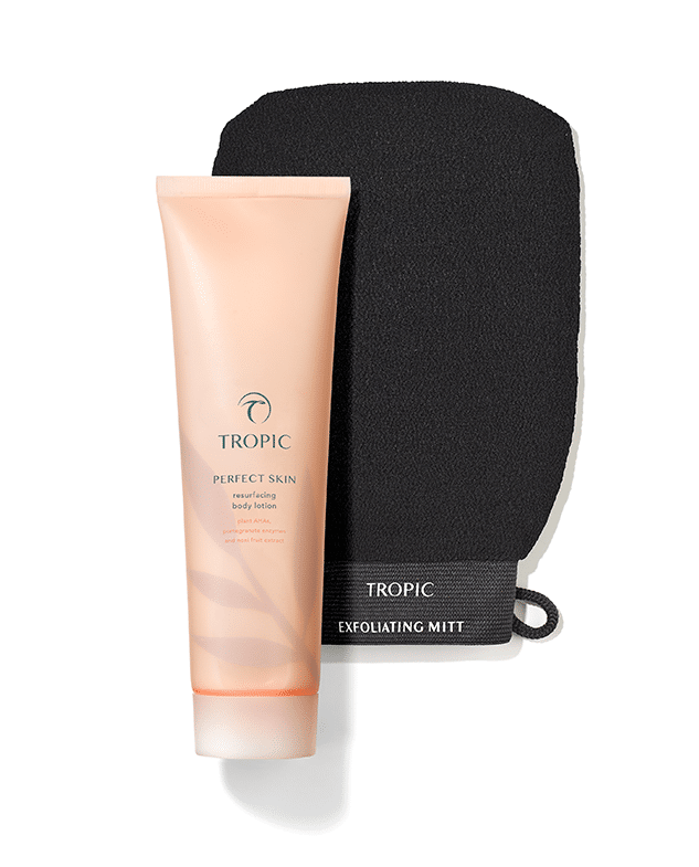Tropic Skincare - PERFECT SKIN resurfacing body lotion - with Mitt