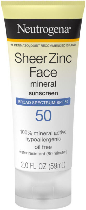 Neutrogena - Sheer Zinc Face Mineral Sunscreen SPF 50