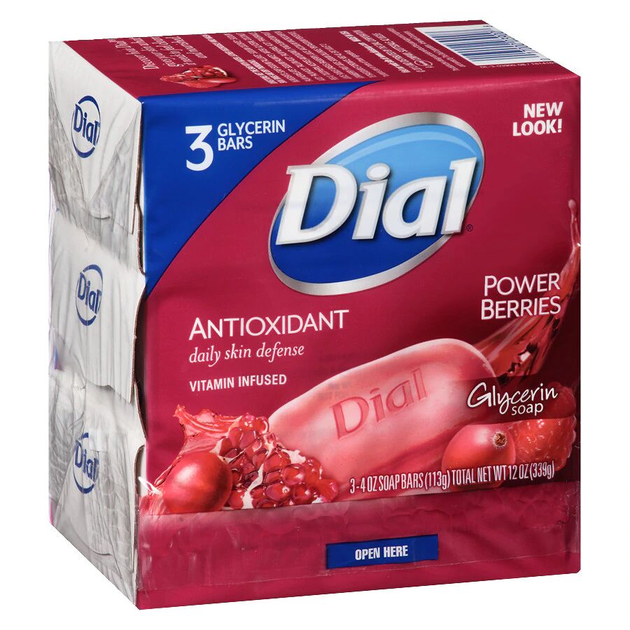 Dial - Antioxidant Daily Skin Defense Glycerin Bar Soap Power Berries