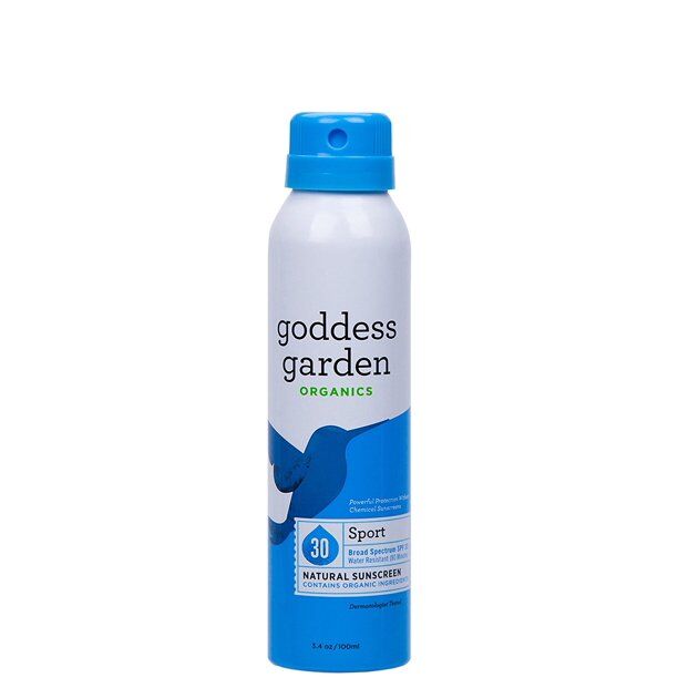 Goddess Garden - Sport SPF 30 Natural Sunscreen, Continuous Spray, 3.4 Ounce