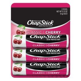 ChapStick - Classic Skin Protectant Flavored Lip Balm Tube, Cherry Flavor