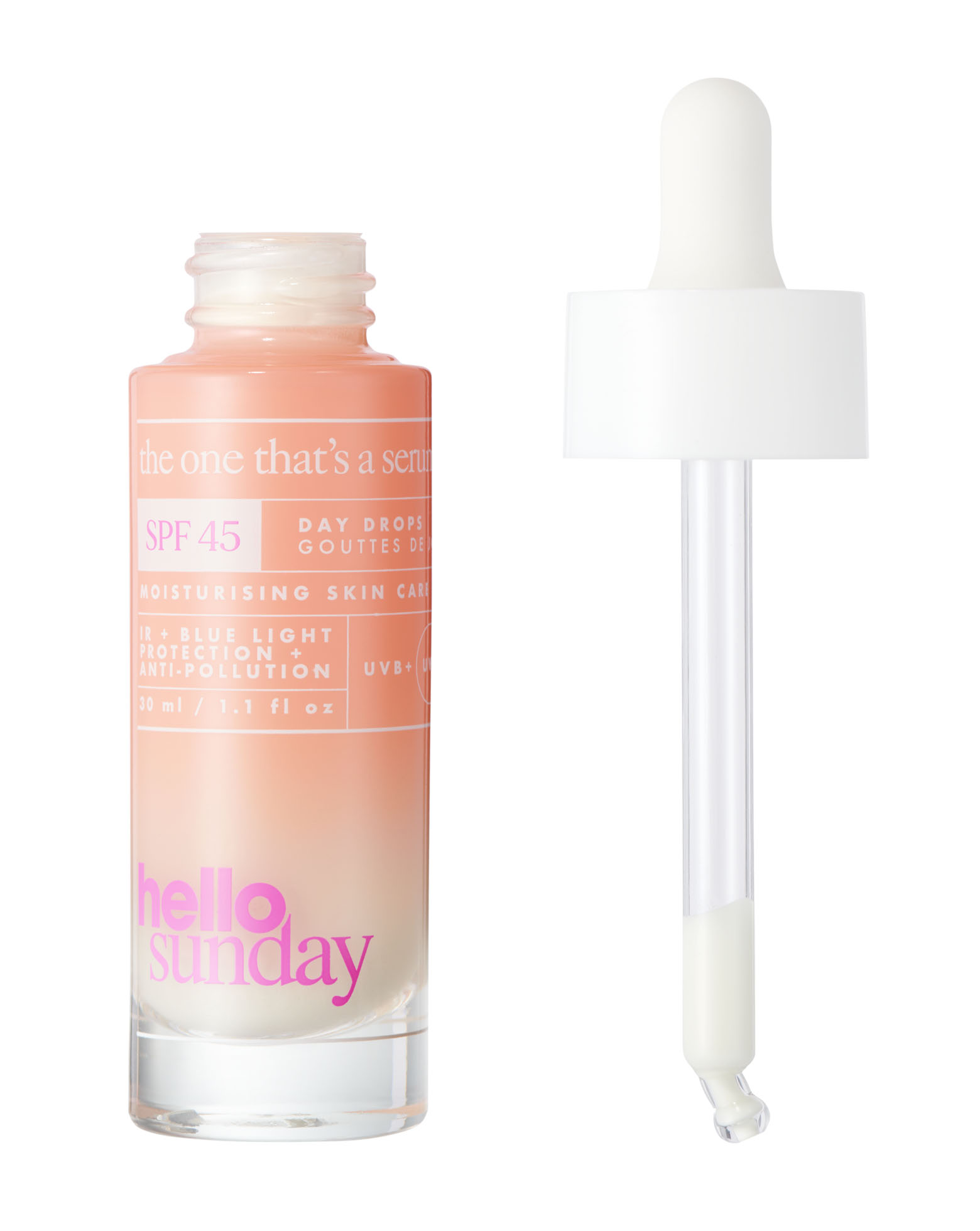 Hello Sunday - The One That's A Serum - Face Drops SPF45
