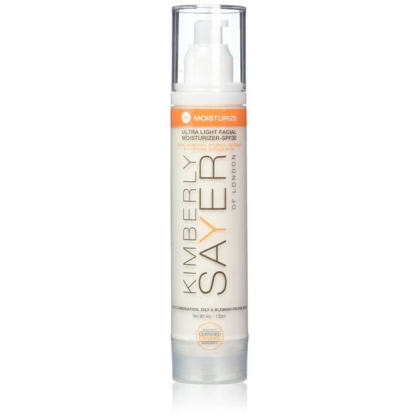 Kimberly Sayer - Ultra Light Facial Moisturizer SPF 30 - For Oily and Acne-Prone Skin,