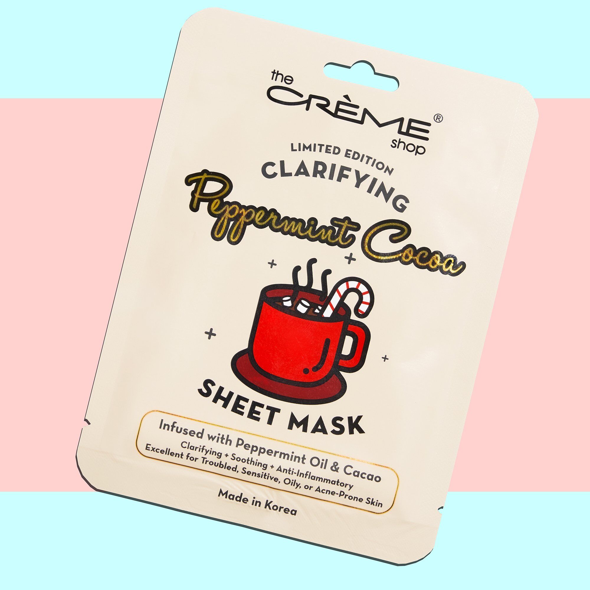 The Crème Shop - Clarifying Peppermint Cocoa Sheet Mask