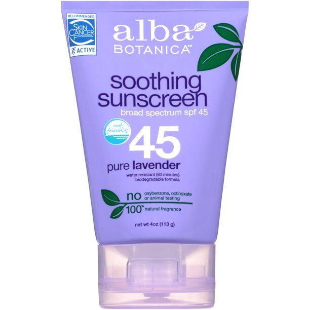 Alba Botanica - Lavender Sunscreen Lotion SPF 45