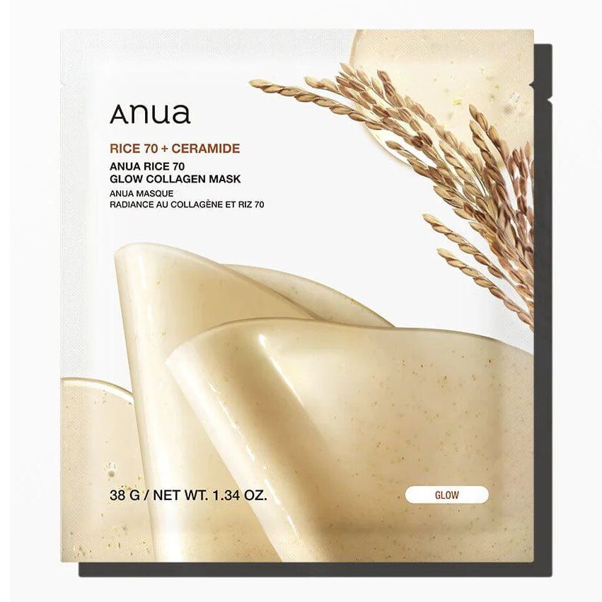 Anua - Buy Rice 70 Glow Collagen Mask in Australia - Korean Skincare Online
