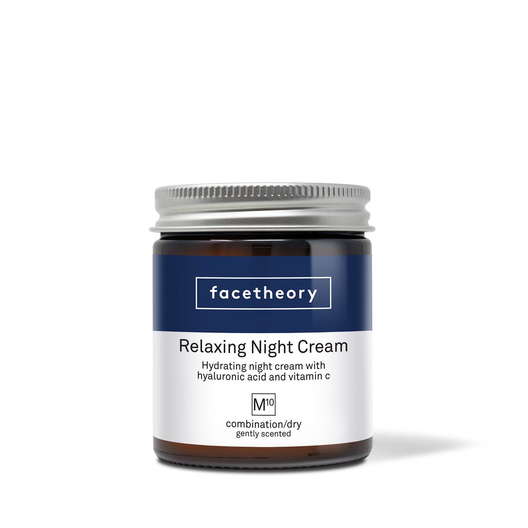 Facetheory - Relaxing Night Cream M10 with Hyaluronic Acid, Vitamin C, Vitamin E and Argan Oil Lavender