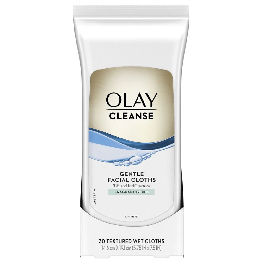 Olay - Cleanse Gentle Facial Cloths, Fragrance Free Fragrance-Free