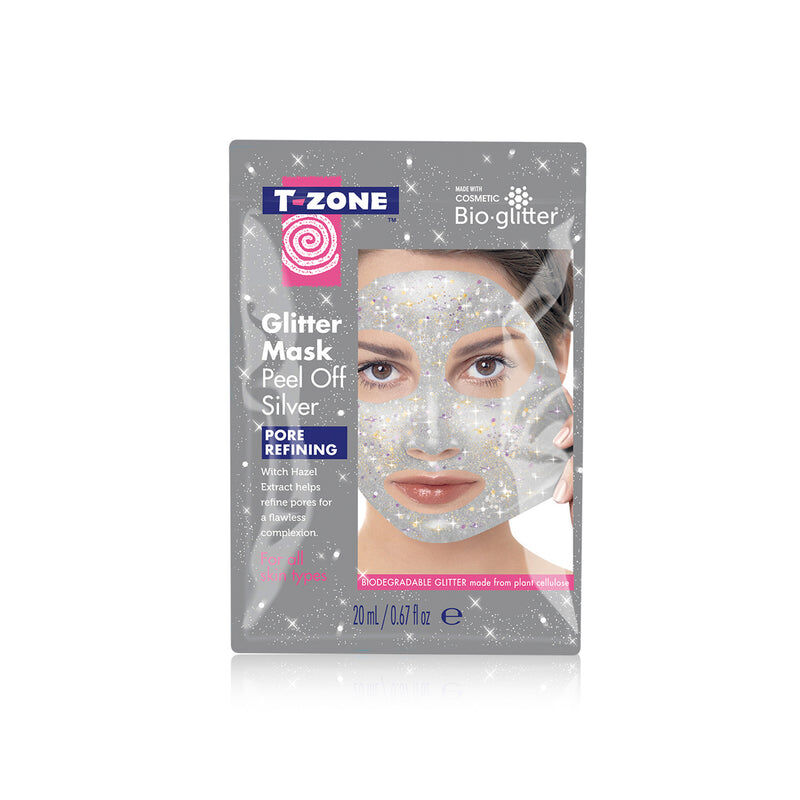 T-Zone - Glitter Peel Off Mask Silver