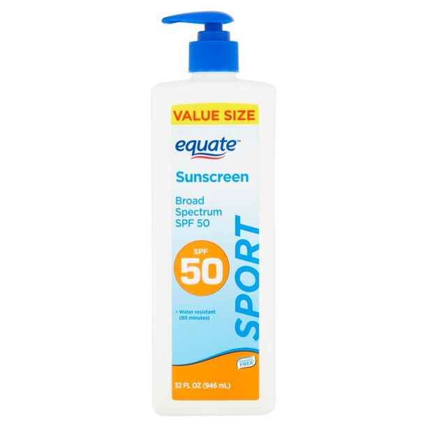 Equate - Sport Broad Spectrum Sunscreen Lotion Pump, SPF 50