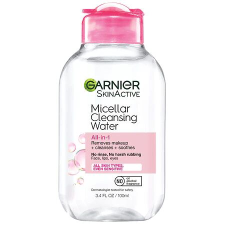 SkinActive - Micellar Cleansing Water Cleanser & Makeup Remover, For All Skin Types