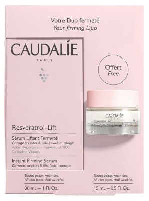 Caudalie - Resveratrol [Lift] Instant Firming Serum + Firming Cashmere Cream Free