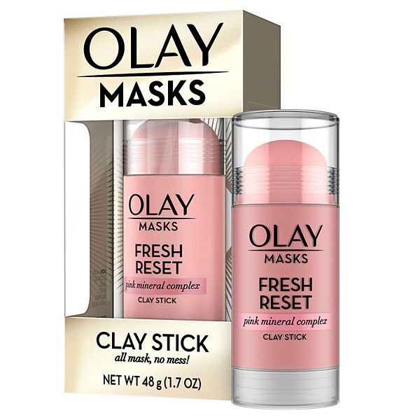 Olay - Masks - Clay Stick Face Mask - Fresh Reset - Pink Mineral Complex