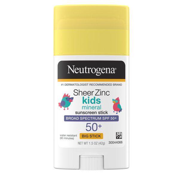 Neutrogena - Sheer Zinc Kids Mineral Sunscreen Stick, SPF 50+