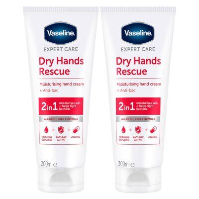 Vaseline - Dry Hands Rescue 2 in 1 Moisturising and Anti-bacterial Hand Cream