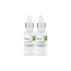 InstaNatural - Zinc Vitamin C Serum & Age Defying & Skin Clearing Serum Duo