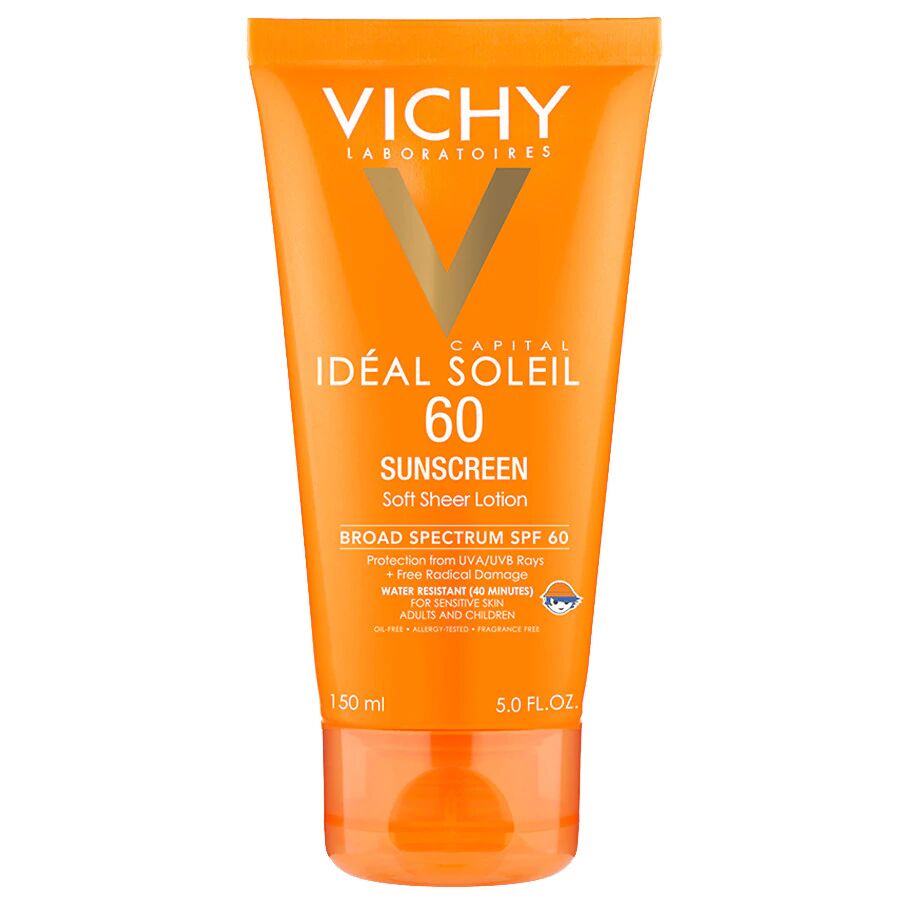 Vichy - Capital Soleil Soft Sheer Face and Body Sunscreen Lotion SPF 60