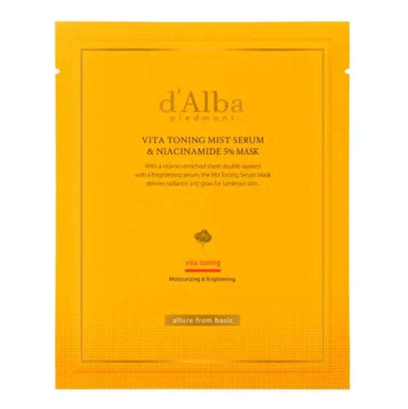 dAlba - Buy dAlba Vita Toning Mist Serum Niacinamide 5% Mask in Australia - Korean Skincare Store