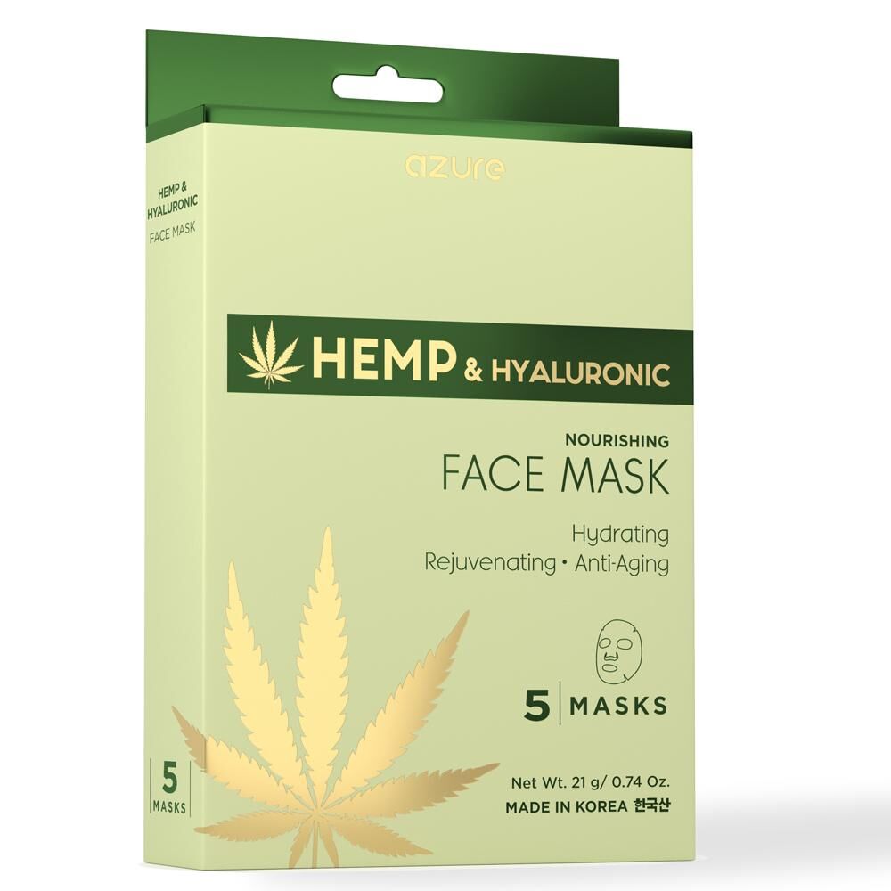 Azure - Hemp & Hyaluronic Acid Nourishing Sheet Facemask: