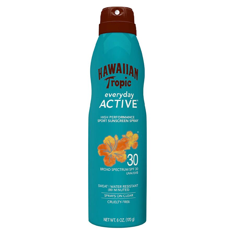 Hawaiian Tropic - Everyday Active Clear Spray, Reef Friendly Sunscreen, Broad Spectrum SPF 30 Light Tropical