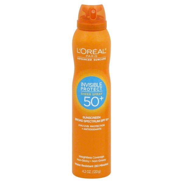 L'Oréal Paris - L'Oreal Paris Advanced Suncare Sunscreen SPF 50+ Invisible Protect Sheer Spray, 4.2 Fluid Ounce