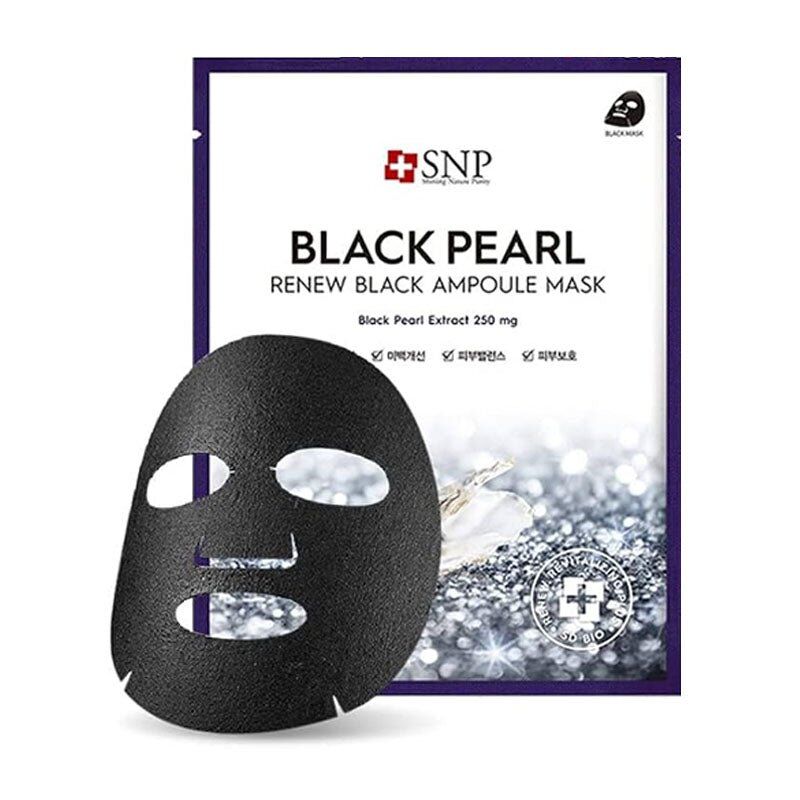 SNP - Buy SNP Black Pearl Renew Black Ampoule Mask in Australia - Korean Skincare Online