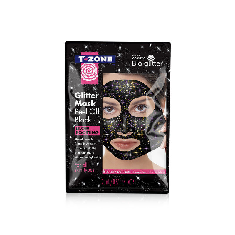 T Zone - Glitter Peel Off Mask Black