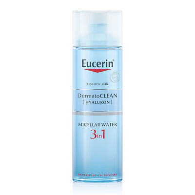 Eucerin - DermatoCLEAN + Hyaluron 3 in 1 Face Cleansing Micellar Water for Sensitive Skin