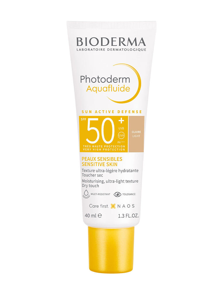 Bioderma - Photoderm Aquafluide Light SPF 50+ moisturising ultra-light texture dry touch finish for sensitive skin