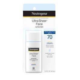 Neutrogena - Ultra Sheer Liquid Daily Face Sunscreen, SPF 70