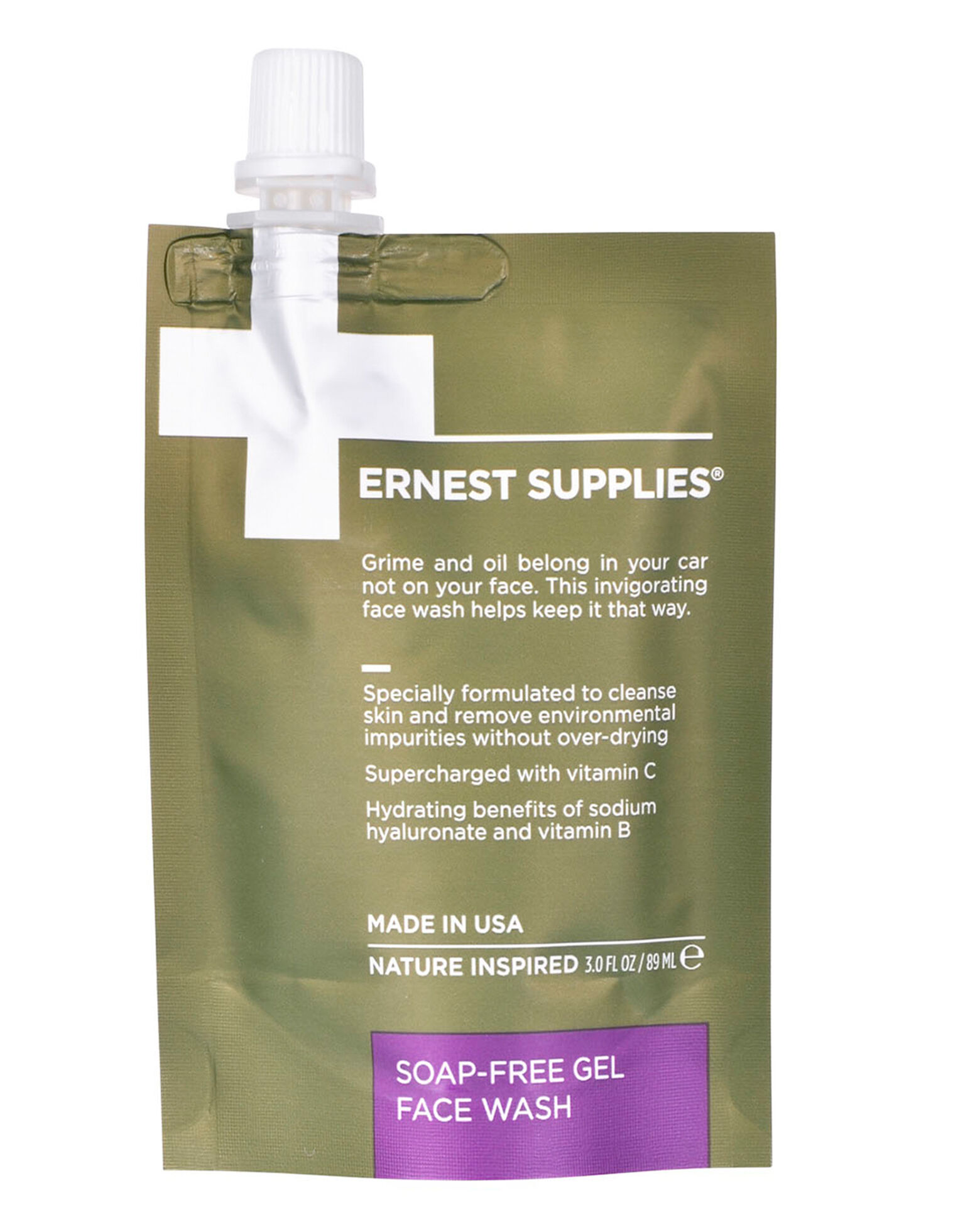 Ernest Supplies - Soap-Free Gel Face Wash - Tech Pack