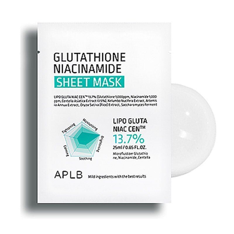 Buy APLB Glutathione Niacinamide Sheet Mask in Australia - Korean Skincare and Cosmetics