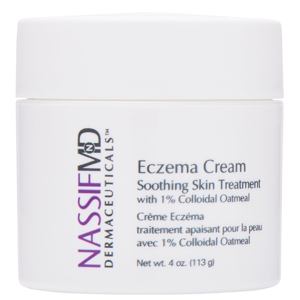 NassifMD Dermaceuticals - Soothing Skin Treatment Cream with 1% Colloidal Oatmeal to Relieve Eczema, Skin Irritations or Post Treatment Skin