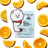 RJ’S RADIANT Printed Essence Sheet Mask - Infused with Retinol, Vitamin C, Squalane