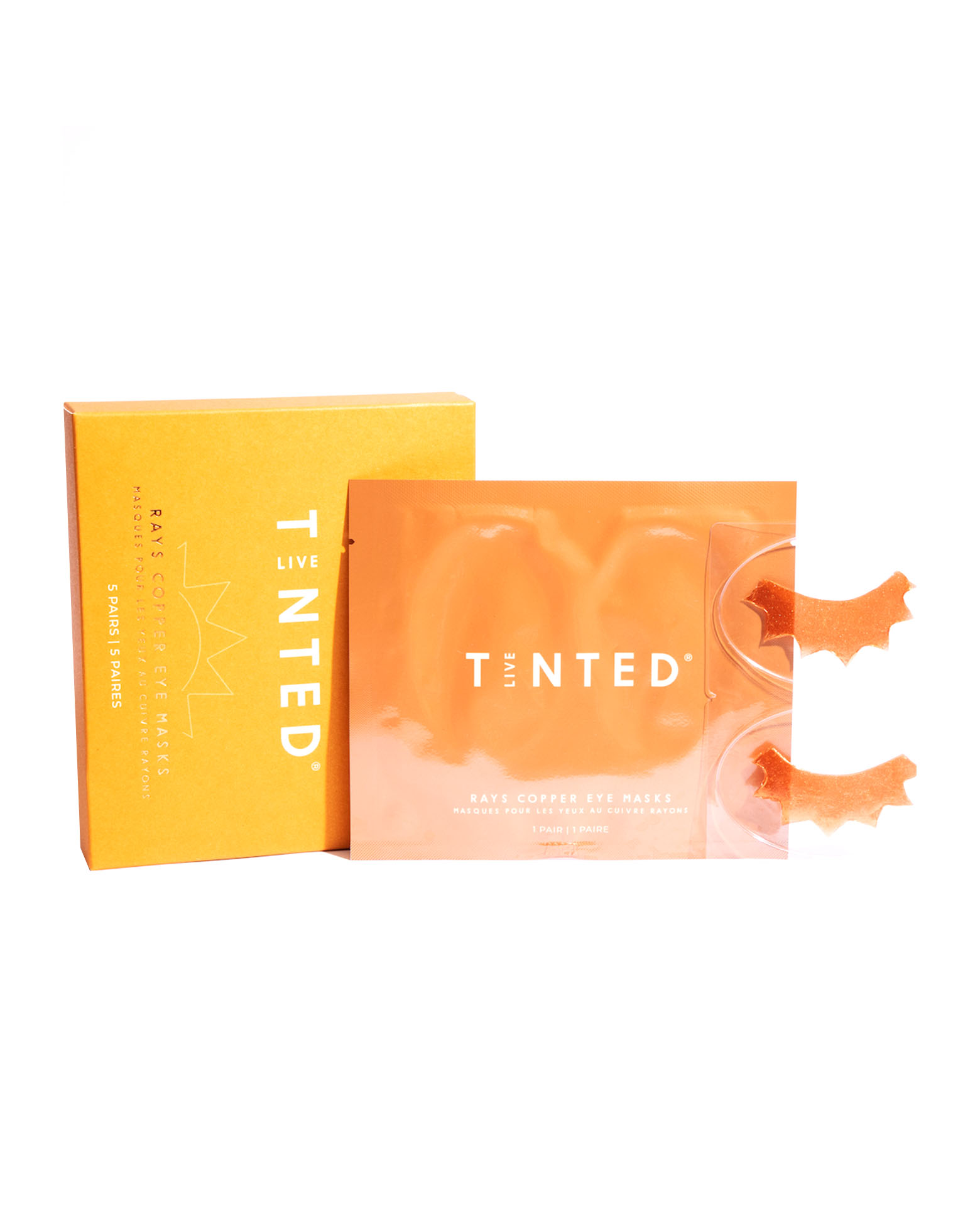 Live Tinted - Rays Copper Eye Masks