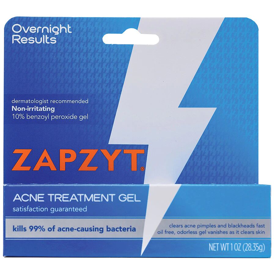 ZAPZYT - Maximum Strength 10% Benzoyl Peroxide Acne Treatment Gel