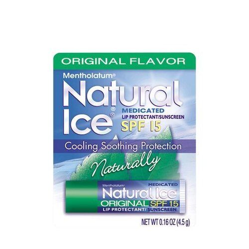 Mentholatum - Natural ice Original Flavor SPF 15 Medicated Lip Protectant/Sunscreen